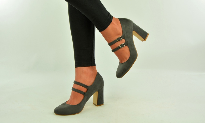 Image 5: Double Strap Pumps