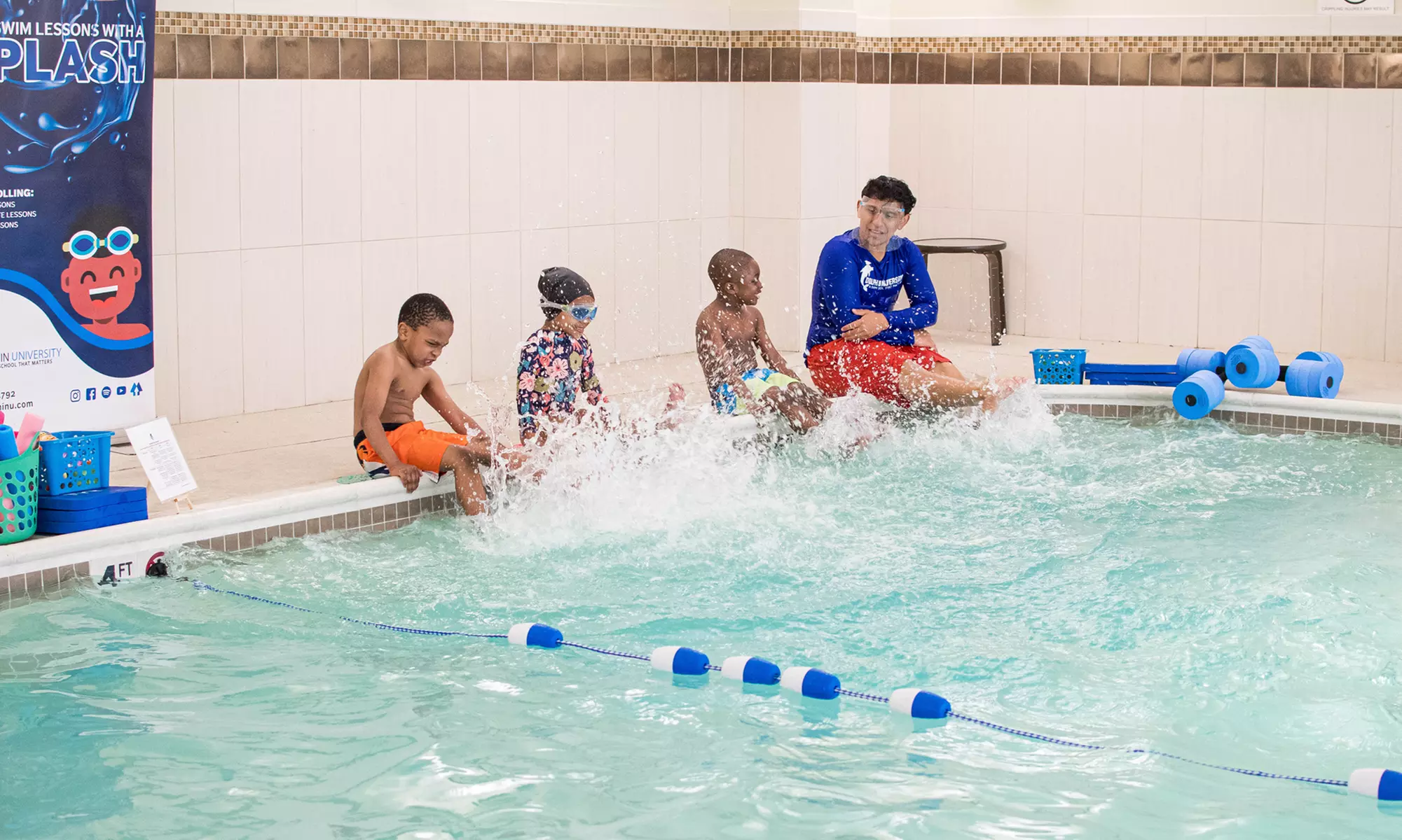 Four Group or Private Swimming Lessons for One Child at Dolphin University Swim School (Up to 45% - Second Medium