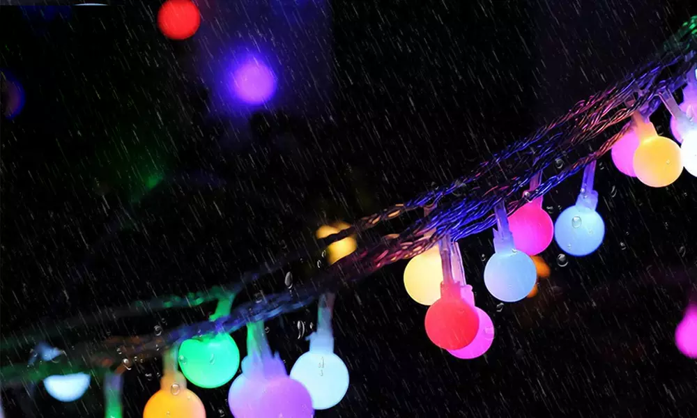 1 of 2 strengen led-verlichting met fairy globe-lampjes