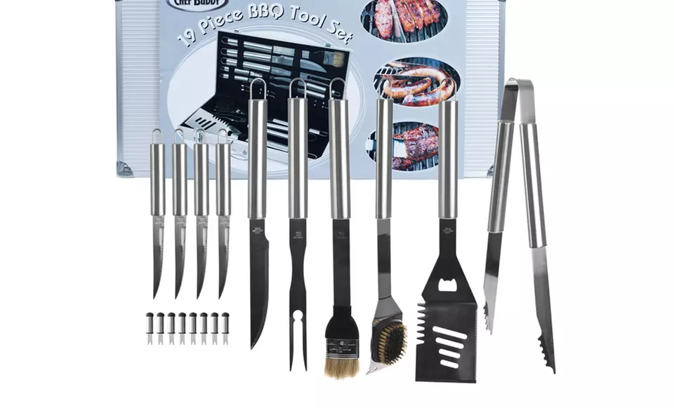 Heavy-Duty Barbecue Set with Case (19-Piece) - Second Medium