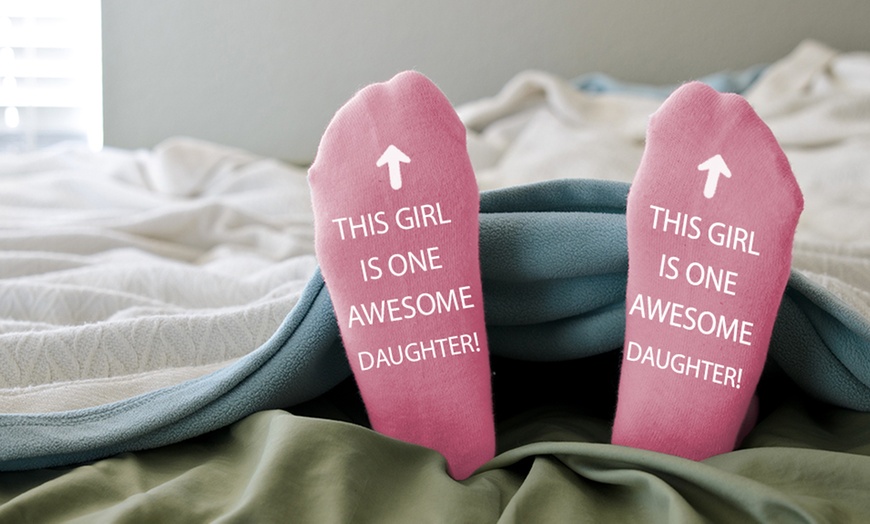 Image 2: Awesome Family Members Gift Socks