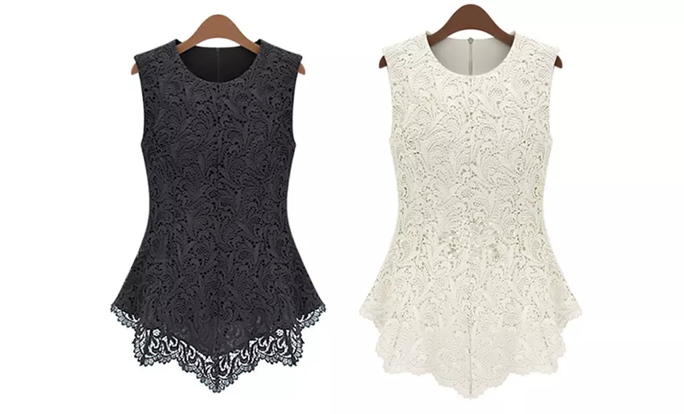 Women's Embroidered Lace Top by Jade & Juliet - Primary Image