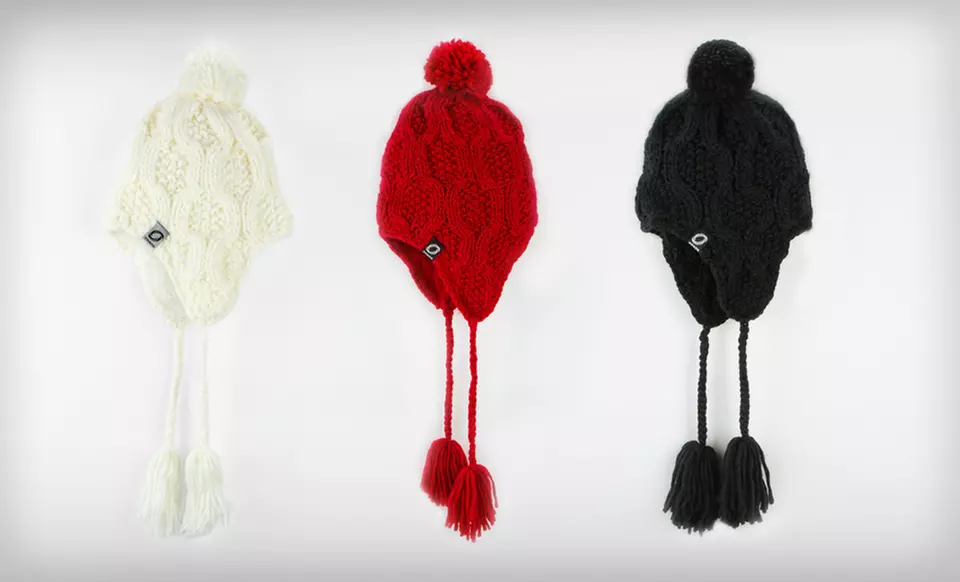 Chaos Knit Winter Beanies or Earflap Hats (Up to 58% Off). Multiple Colors Available. Free Returns. - Second Medium