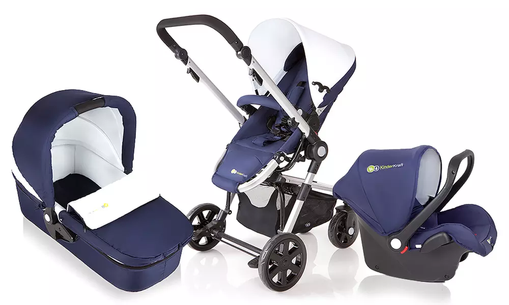 KinderKraft 3-in-1 Stroller for £219.98  (54% Off) - Primary Image