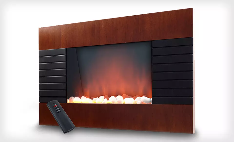 $159 for a Warm House Mahogany Trim Electric Fireplace ($459.99 List Price). Free Shipping and Free Returns. - Primary Image