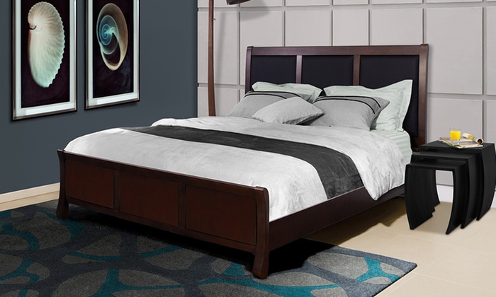 Headboard and Wood Bed Frame | Groupon Goods