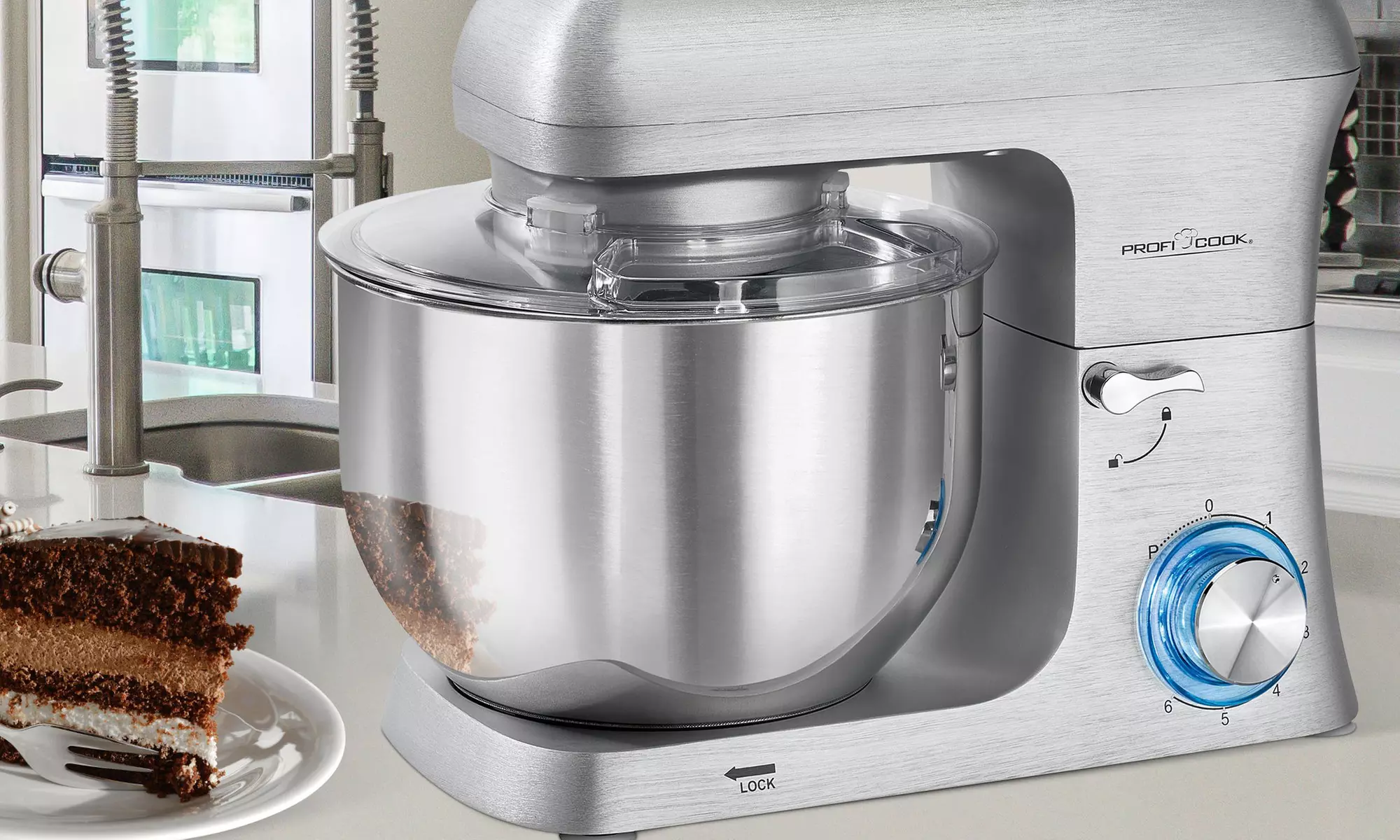 Robot pétrin multifonction 6L 1500W Proficook PC-KM 1188 - Primary Image