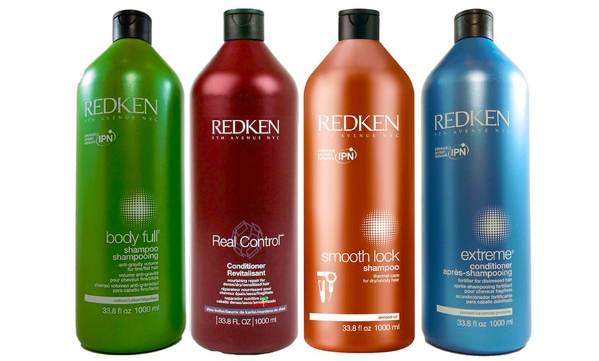 Image 1: Redken 1L Hair Care Duo Pack