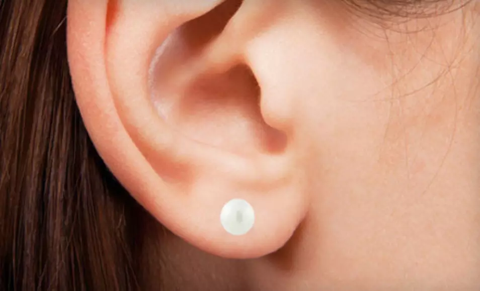 $12 for Five Pairs of Multicolored Freshwater-Pearl Earrings ($50 List Price). Free Returns. - Second Medium