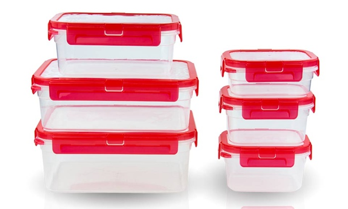 Imperial Home 12-Piece Plastic Container Set with Lids | Groupon