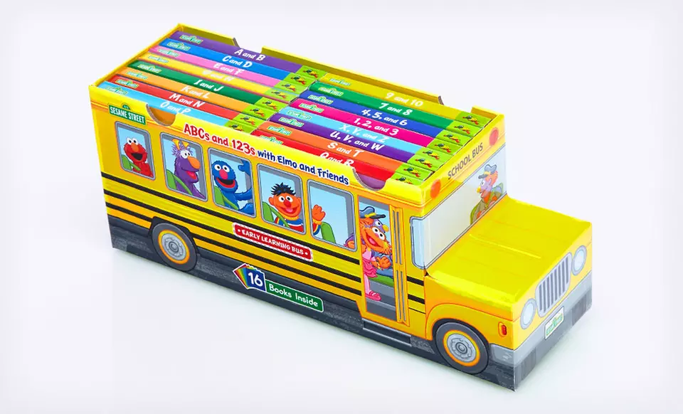 Sesame Street ABCs and 123s 16-Book Bus - Second Medium