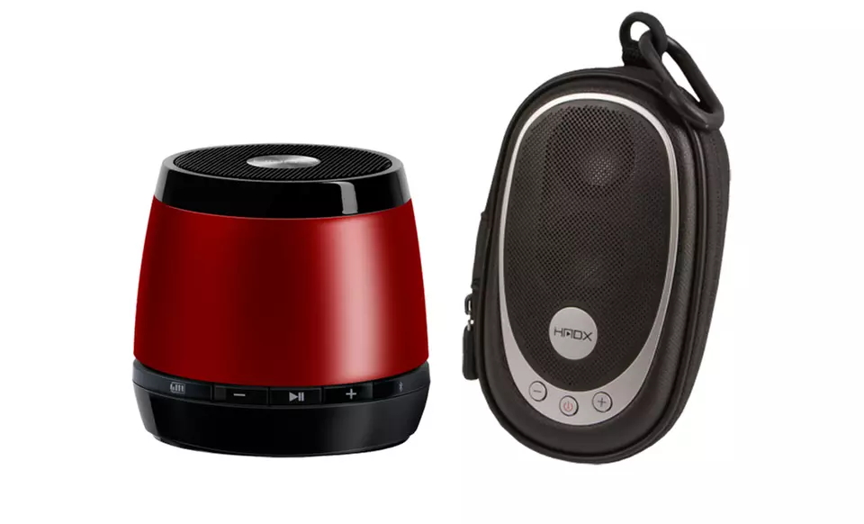 HMDX Jam Bluetooth Speaker and Free Go Portable Speaker. Multiple Colors Available. - Second Medium