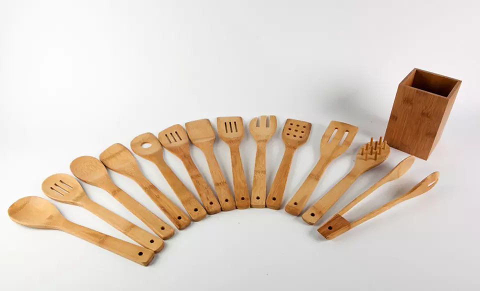 $17.99 for a Core Bamboo Eco-Friendly 14-Piece Utensil Set ($40 List Price). Free Shipping and Returns. - Second Medium