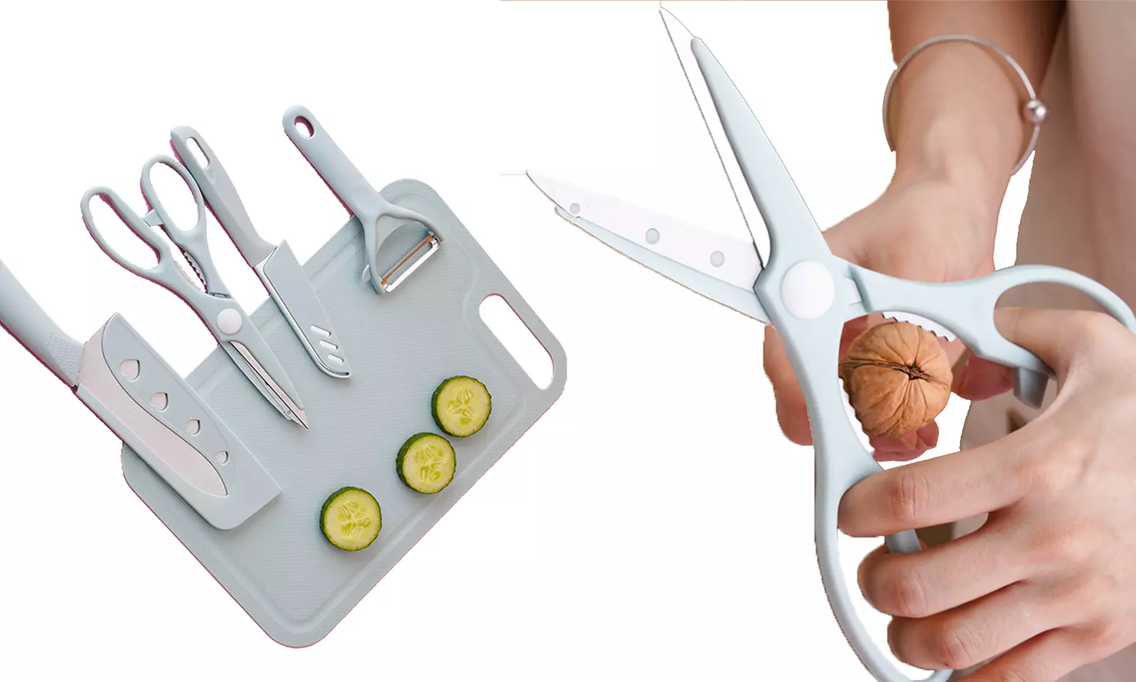 Five-Piece Cutting Board and Knife Set - Primary Image