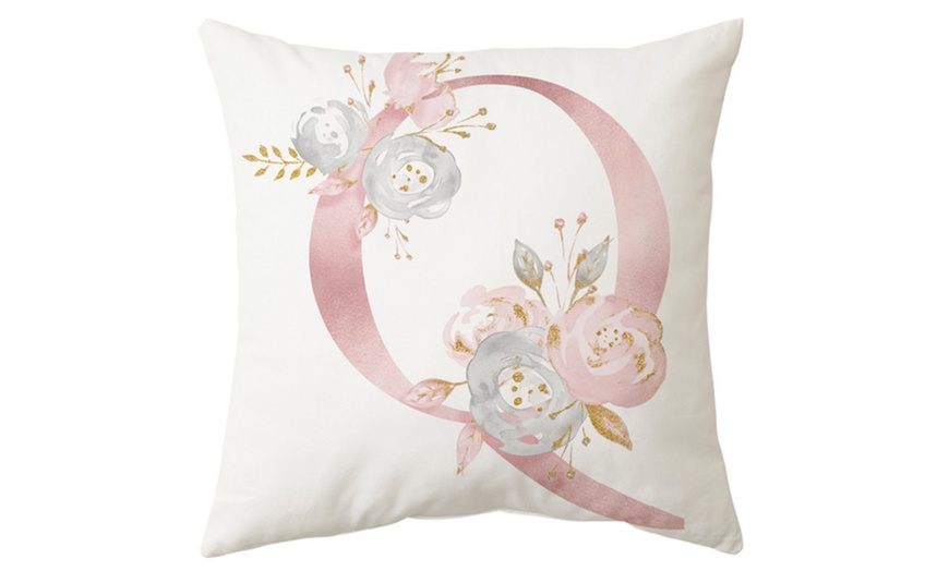 Image 22: Pink Letter Pillow Cushion Cover