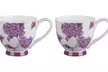 Set de 2 ou 4 tasses en porcelaine Portobello Sandringham Hydrangea ou Perla Bone - Second Medium