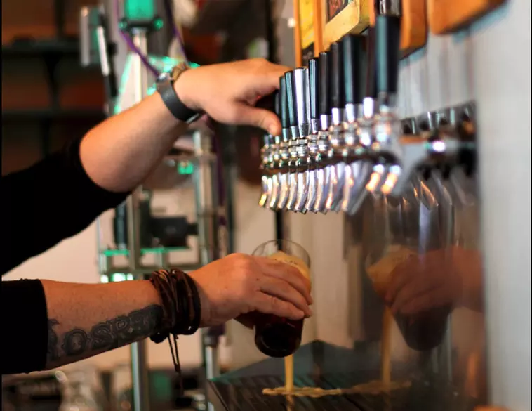 Beer Flight and Choice of Take-Home 32oz Crowler or 6-Pack at Prosperity Brewers (Up to 39% Off) - Second Medium