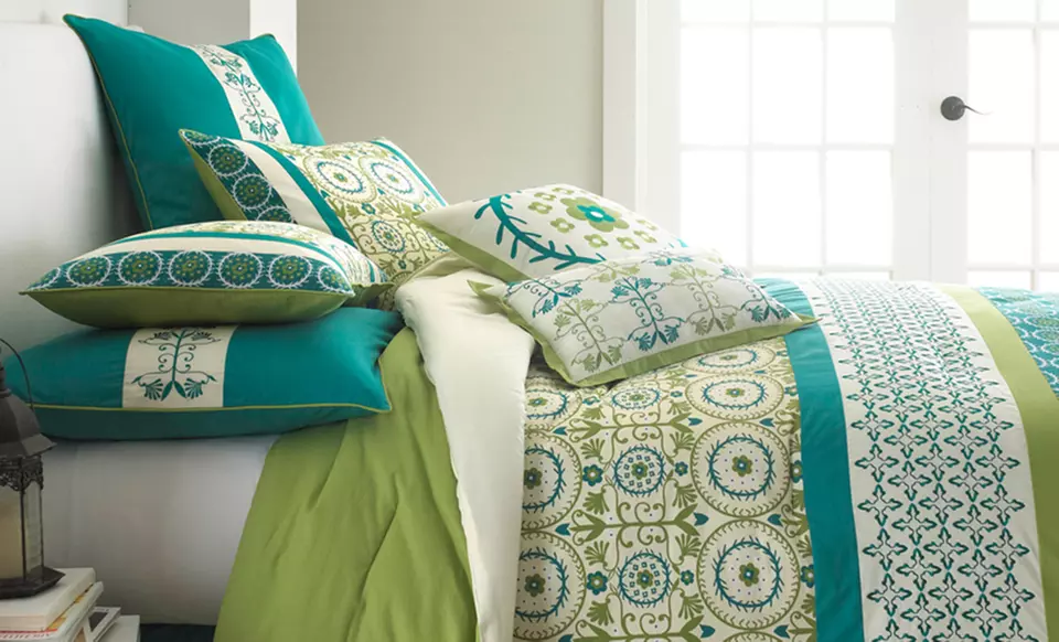 8-Piece Microfiber Comforter Set. Multiple Styles Available. - Second Medium