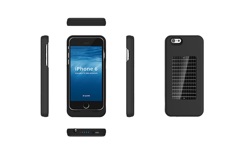 Image 2: Solar Charging Case for iPhone