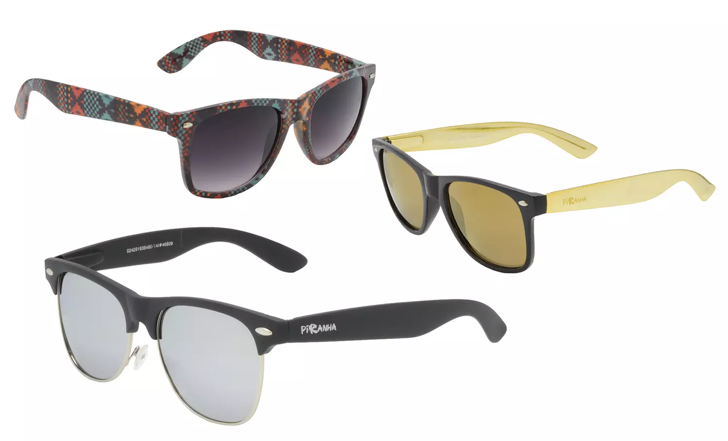 Piranha Retro Sunglasses. Multiple Styles Available. Free Returns. - Primary Image