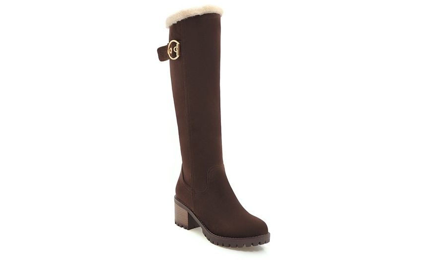 Image 6: Women's Warm Tall Shaft Boots 