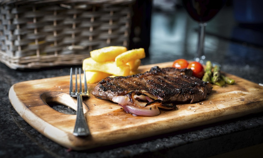 Image 1: Steak and Wine Meal for Two