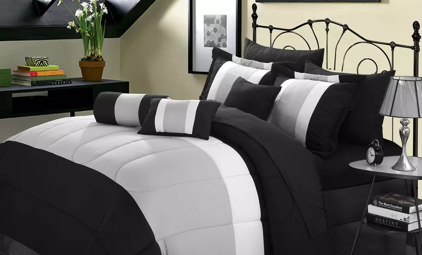Serenity 10-Piece Microfiber Comforter and Sheet Set - Primary Image