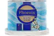 18, 45 or 90 Rolls of Phoenix Quilted White Three-Ply Toilet Paper - Second Medium