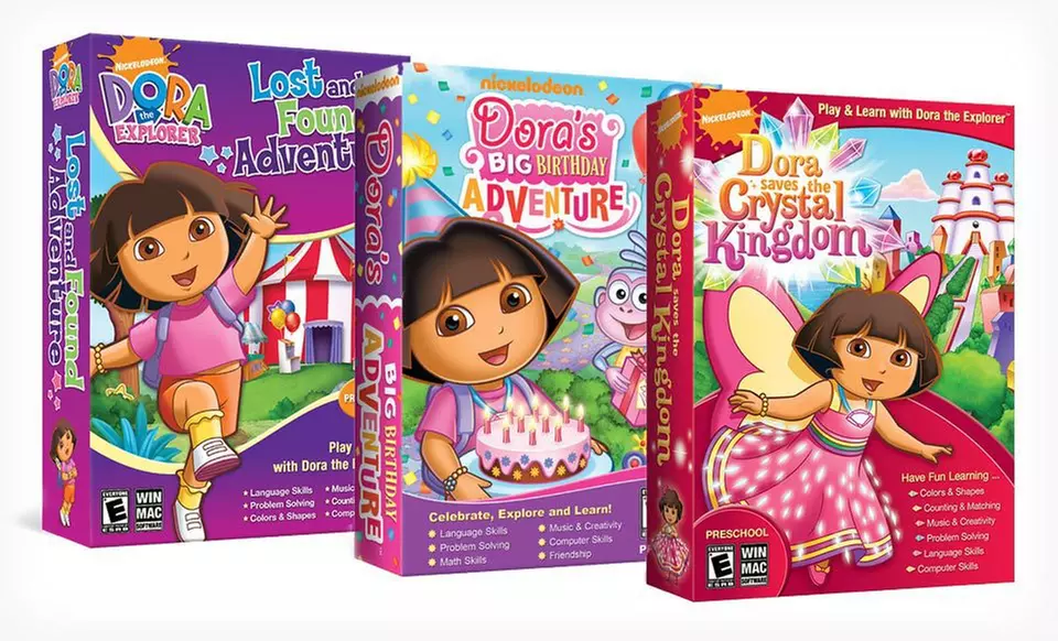 $24.99 for a Nickelodeon Dora the Explorer Computer-Game Bundle ($59.85 List Price). Free Shipping and Free Returns. - Primary Image