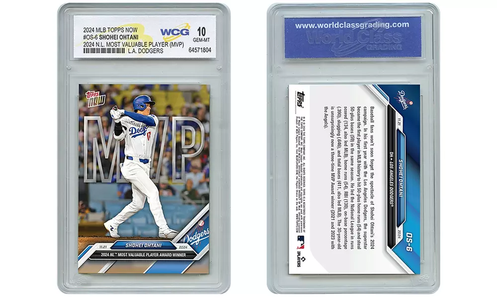 2024 MLB Topps Now Shohei Ohtani MVP Card #OS-6 Certified Gem Mint 10
