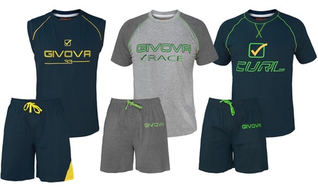 Completo uomo Givova in cotone, disponibile in 4 colori, 3 modelli e varie taglie