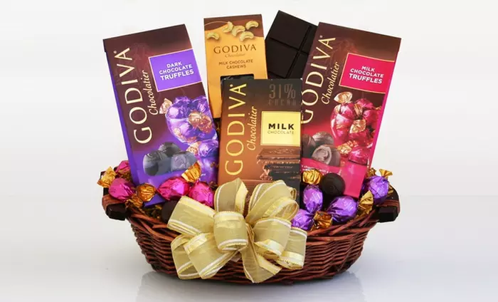 Godiva Chocolate Sampler Gift Basket - Primary Image