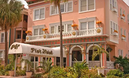 $85 for a One-Night Stay for Two with a Bottle of Wine and Breakfast at The Pier Hotel (Up to $277.65 Value) - Primary Image