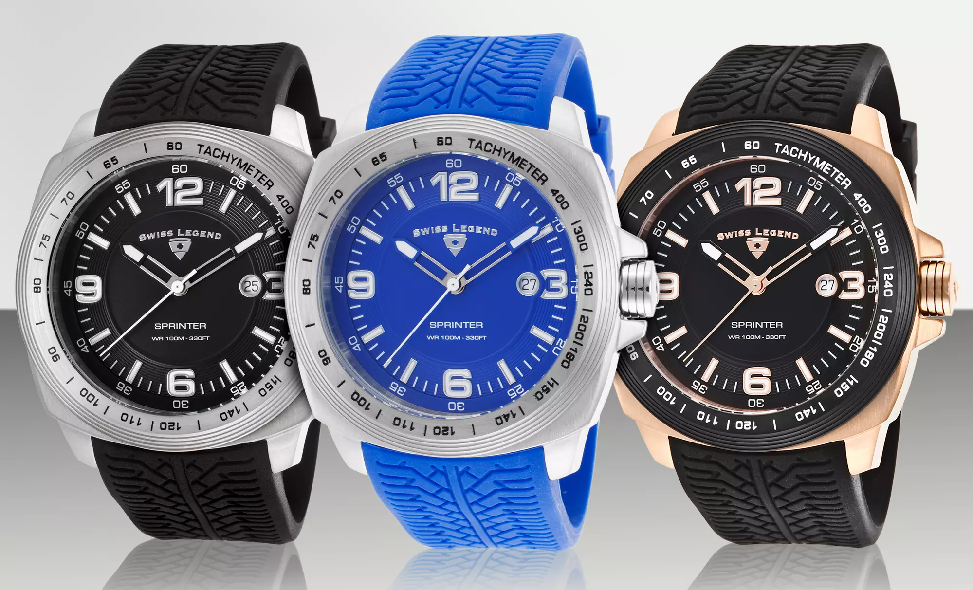 Strap Swiss Legend Tachymeter Watch JW Swiss Legend Sprinter Watch