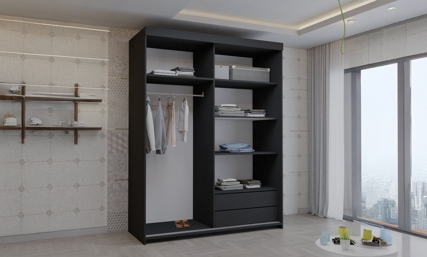 Image 10: Riga Sliding Mirror Door Wardrobe