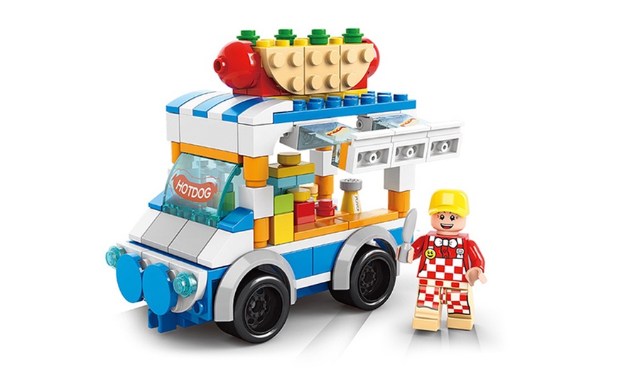 Image 10: Mini Food Car Building Blocks Collection