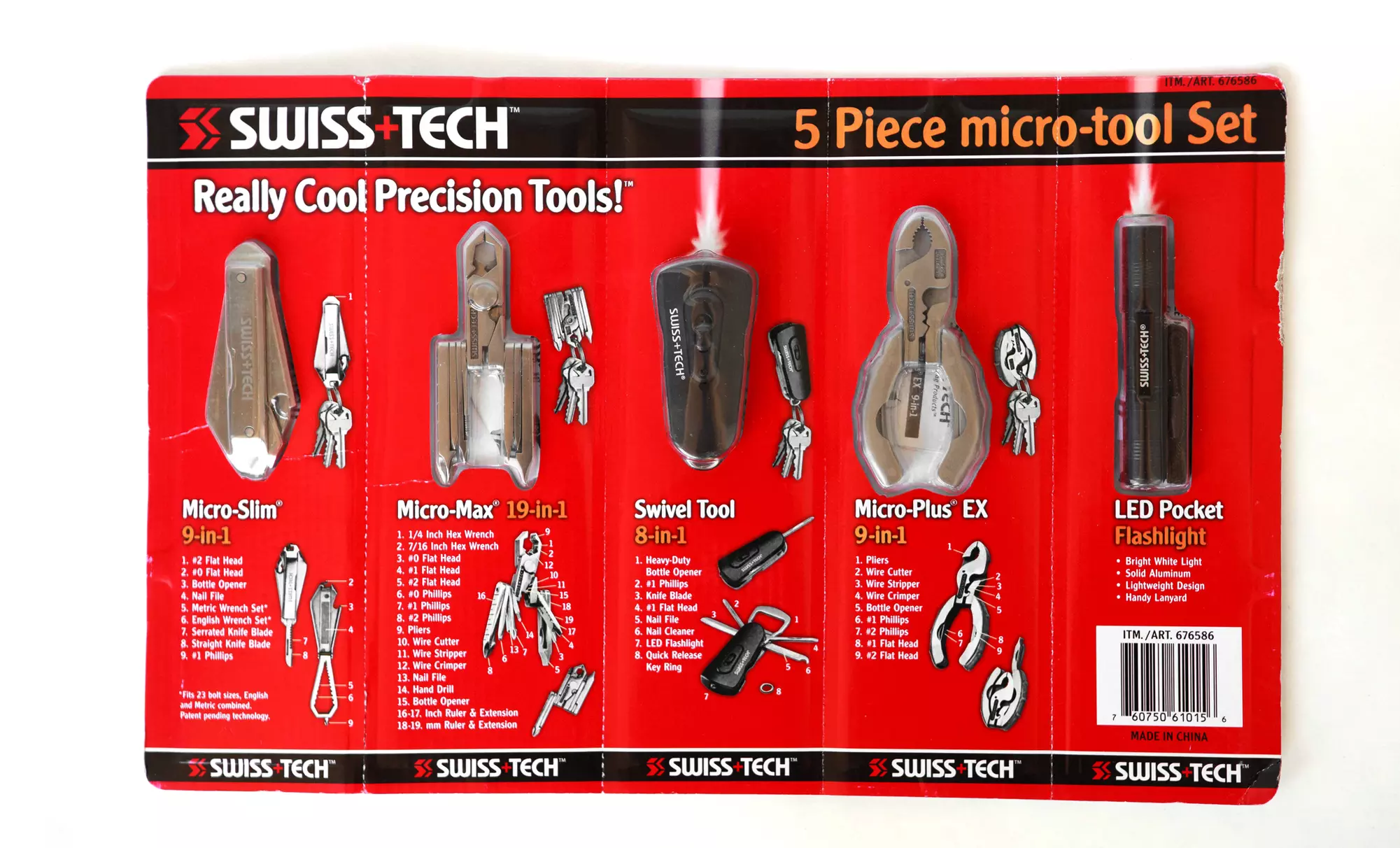 Swiss Tech 5-Piece Micro Tool Set - Primary Image