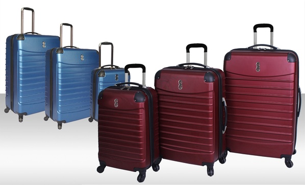 Bill Blass 3 Piece Luggage Sets Groupon Goods