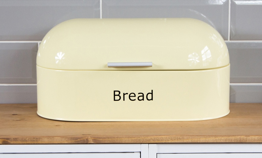 Image 1: Retro Bread Bin