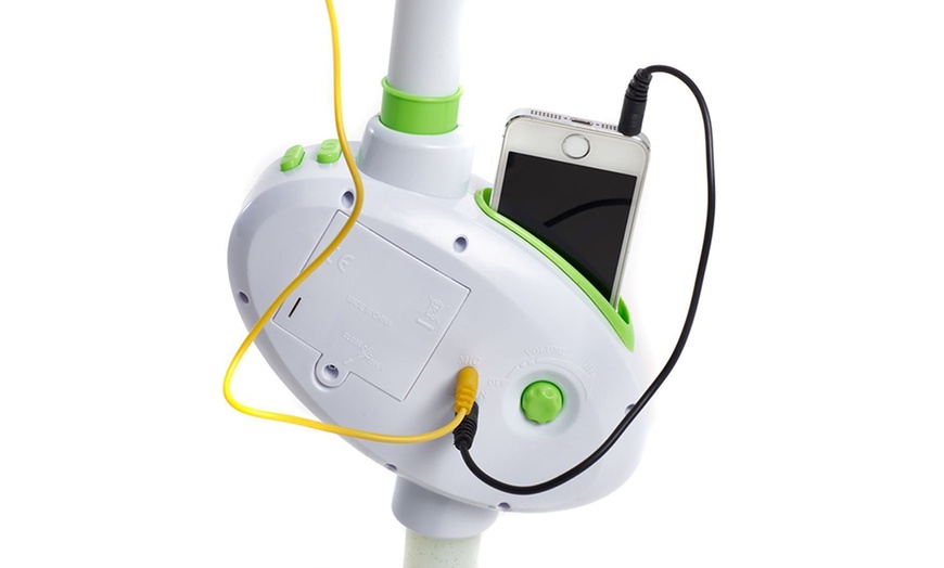 Image 9: Children's Electronic Plug & Play Microphone Light Up Stand