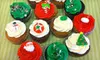 $9 for One Dozen Assorted Christmas Mini Cupcakes at Ooh La La Cupcakes ($18 Value)