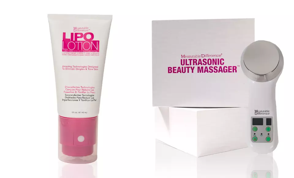 Measurable Difference Ultrasonic Beauty Massager or Lipo-Lotion - Primary Image
