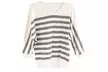 Lila Rose Striped Sweaters with 3/4-Length Sleeves. Multiple Colors Available. Free Shipping and Returns. - Second Medium
