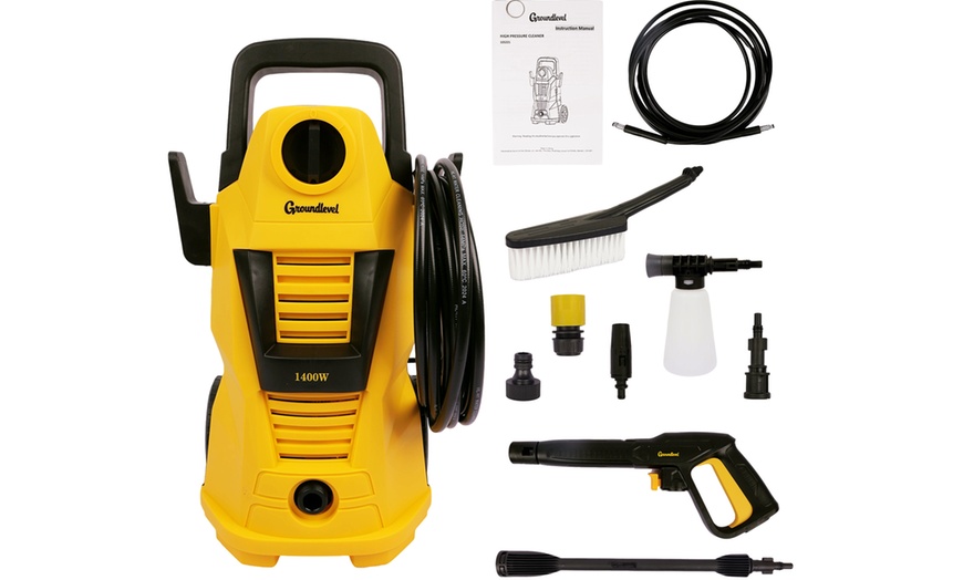 Image 2: Powerful Electric Pressure Washer with a Car Wash Kit