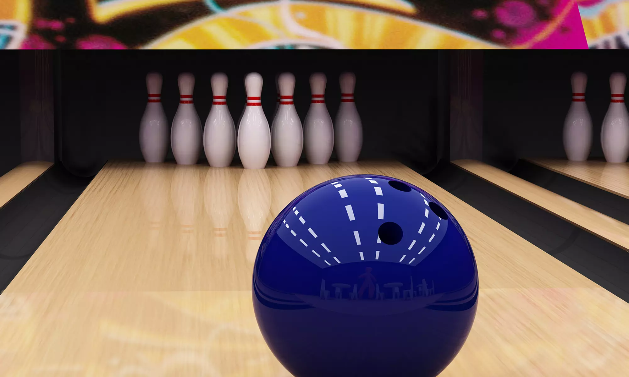 $29 for a Bowling and Laser-Tag Package for Up to Five at River City Extreme Bowling or Pinz ($72.20 Value)  - Primary Image