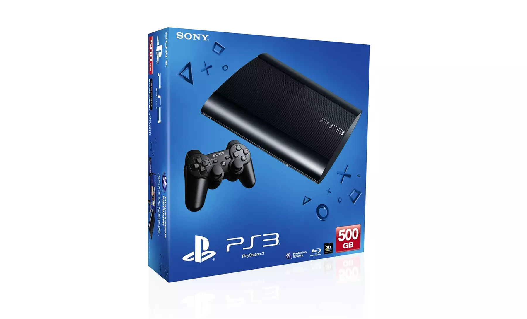 PS3 500GB Core System with Wireless DualShock Controller - Primary Image