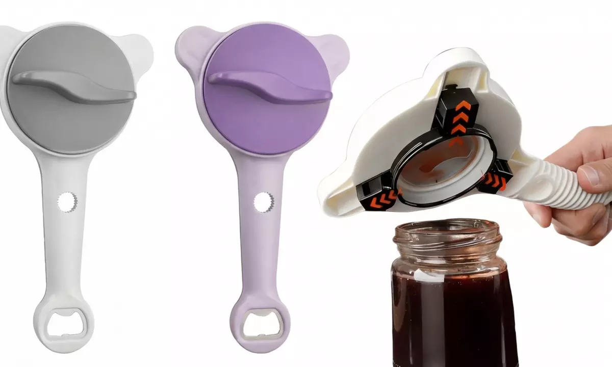 4-in-1 Multi Jar and Bottle Opener with Non-Slip Grip