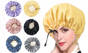  Adjustable Satin Bonnet Night Sleep Cap 