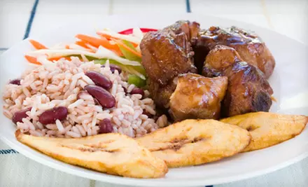 Caribbean Meal for One or Two with Fountain Drinks at Bananas Caribbean Grill & Take-Out (Up to 54% Off) - Primary Image
