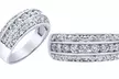 1 CTTW Lab Grown Diamond Channel Set Ring in Silver by Brilliant Diamond - Second Medium